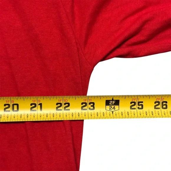 Death Row Records Long Sleeve Red/White Crewneck Shirt - Picture 3 of 7